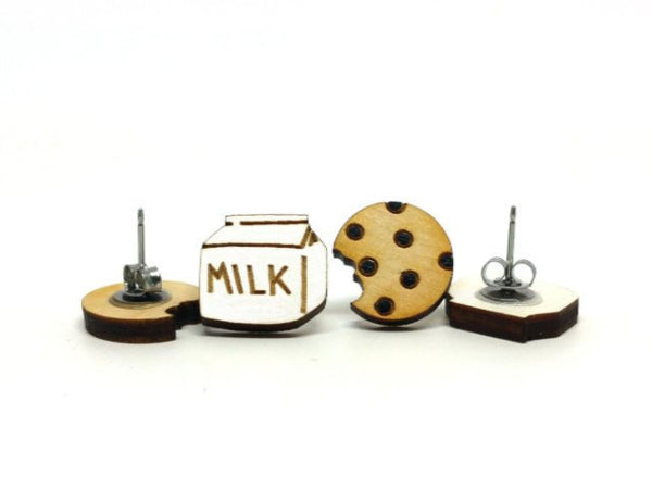 Milk and Cookie Earrings