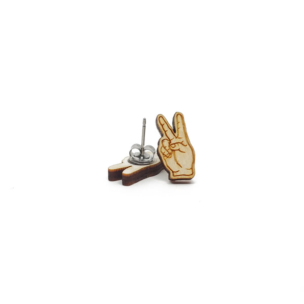 Hand Peace Sign Earrings