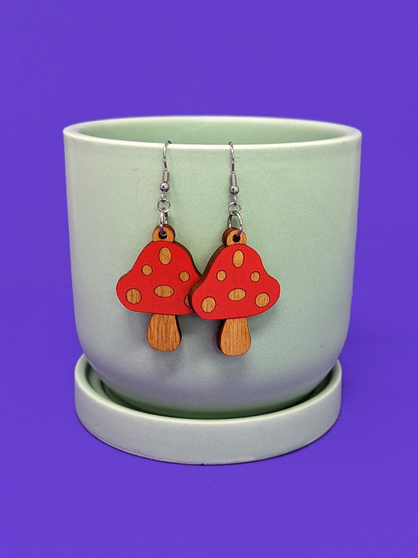 Mushroom Dangle Earrings