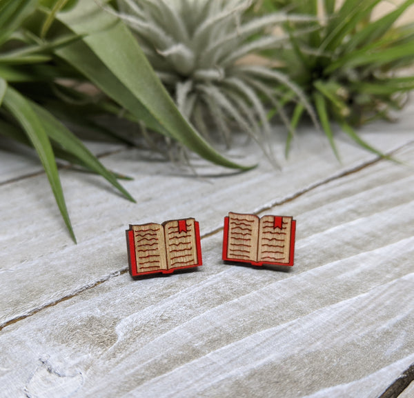 Book Earrings