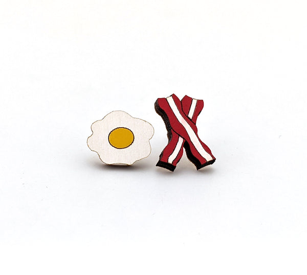 Bacon and Eggs Earrings