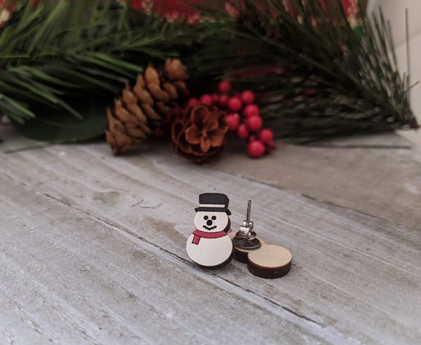 Snowman Earrings