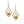 Load image into Gallery viewer, Bee Honeycomb Dangle Earrings

