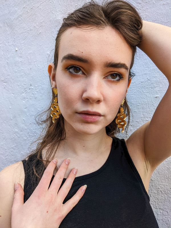 Snake Dangle Earrings