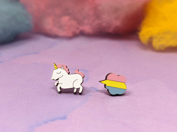 Unicorn Fart Earrings