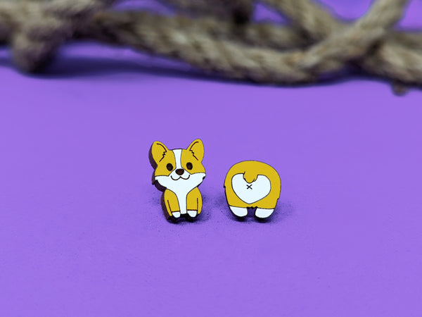 Corgi Butt Earrings