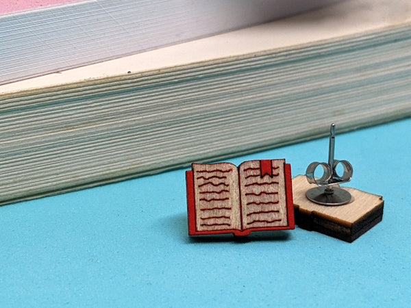 Book Earrings