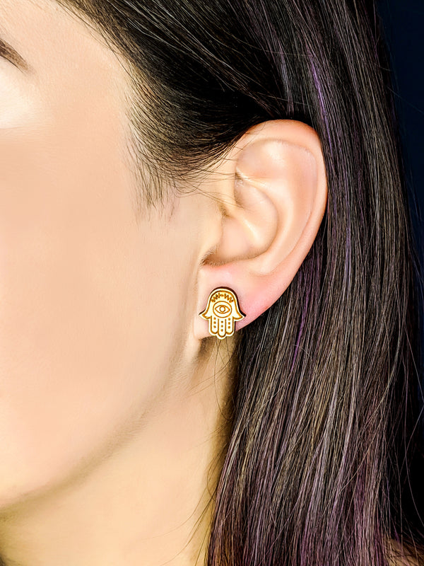 Hamsa Earrings