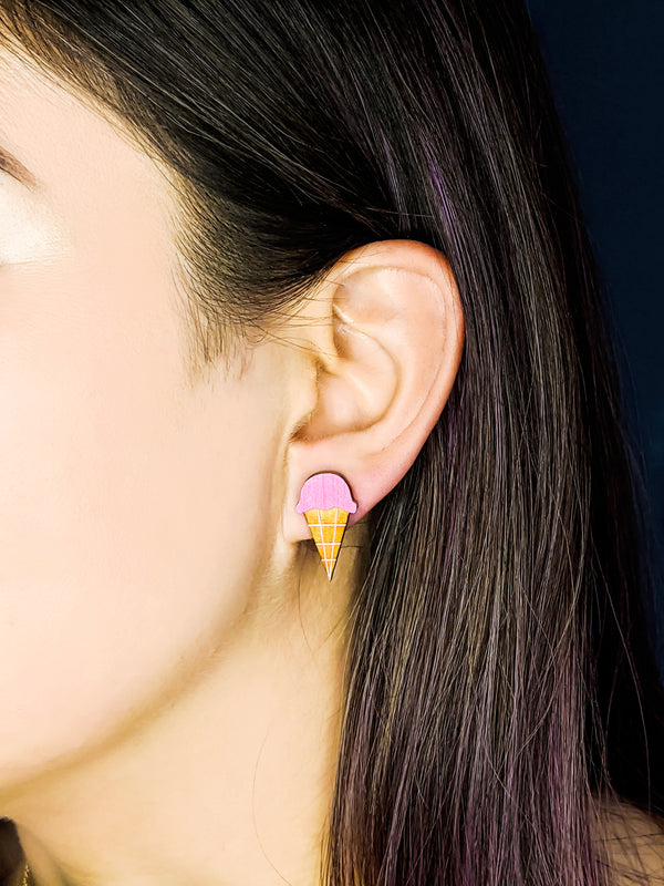 Ice Cream Cone Earrings