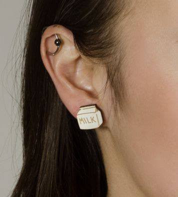 Milk and Cookie Earrings