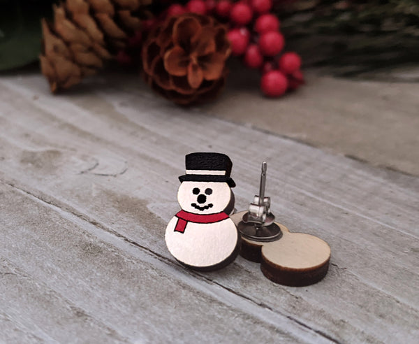 Snowman Earrings