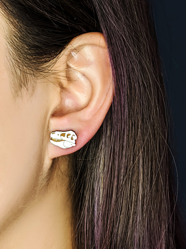 TRex Skull Earrings